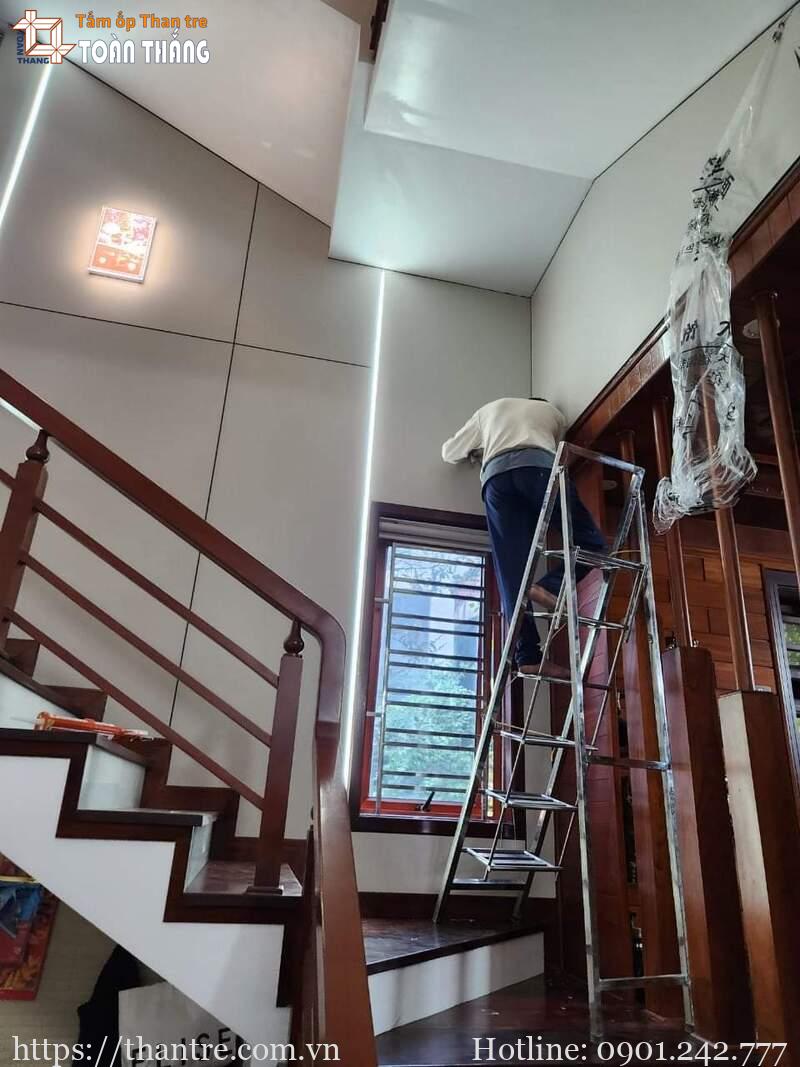Công trình thi công tấm ốp than tre vân vải tại TPHCM Công trình thi công tấm ốp than tre vân vải tại TPHCM