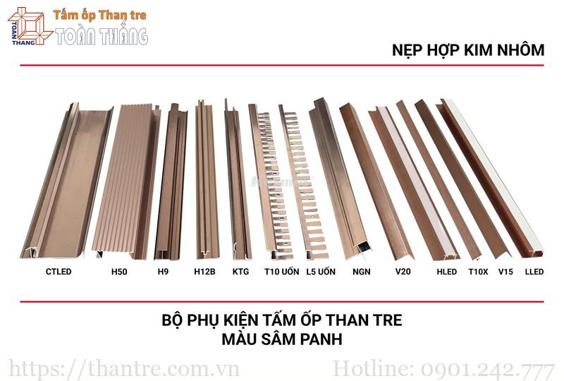 Nẹp nhôm là phụ kiện không thể thiếu khi thi công tấm than tre