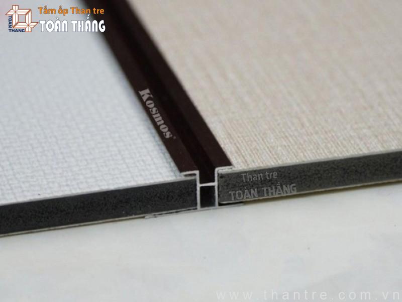 Nẹp H nhôm nối tấm than tre có rãnh 