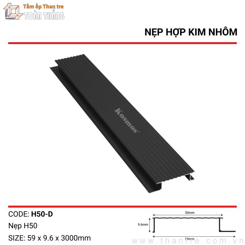 Nẹp nối H50 rãnh sóng màu Đen 1 Nẹp nối H50 rãnh sóng màu Đen