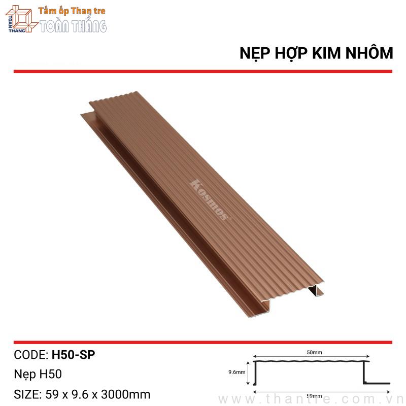Nẹp nối H50 rãnh sóng màu Sâm banh