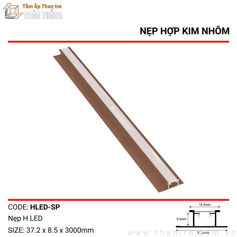 Nẹp nối chữ H có Led màu Sâm panh 1 Nẹp nối chữ H có Led màu Sâm panh