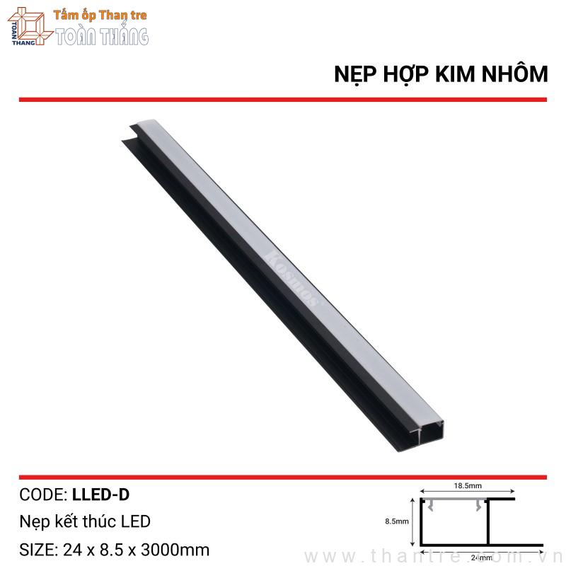 Nẹp kết thúc L có LED màu Đen 1 Nẹp kết thúc L có LED màu Đen