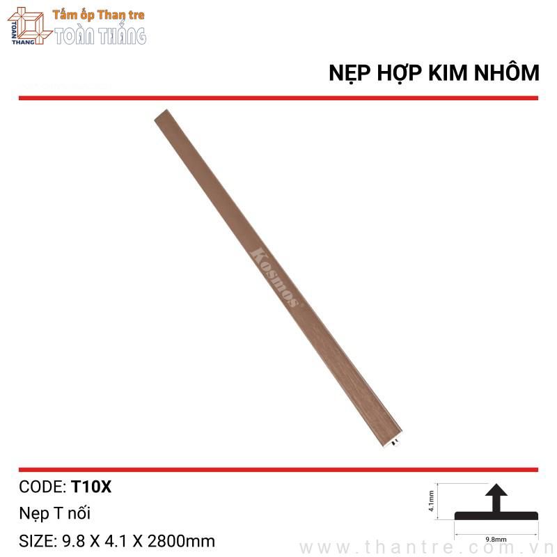 Nẹp nối chữ T10X màu Sâm banh 1 Nẹp nối chữ T10X màu Sâm banh