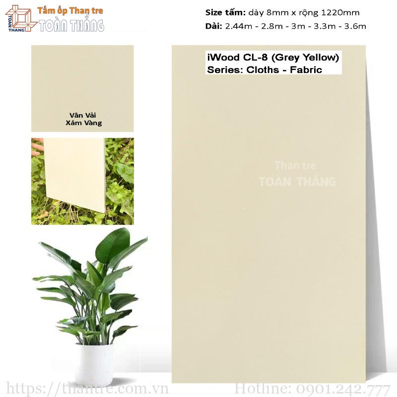 Tấm ốp than tre vân vải iWood CL-8 1 Tấm ốp than tre vân vải iWood CL-8