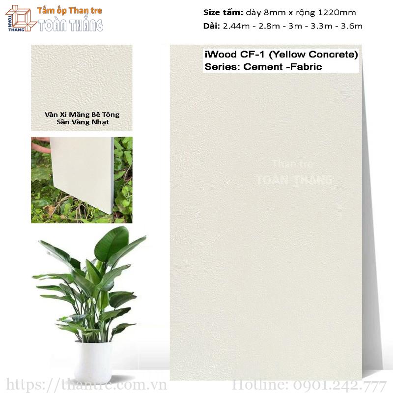 Tấm ốp than tre vân xi măng iWood CF-1