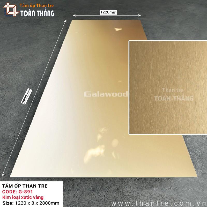Tấm than tre Galawood 8mm vàng xước G-891
