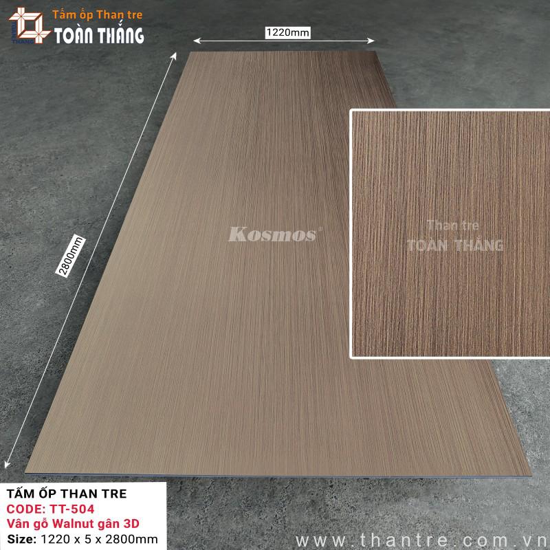 Tấm than tre 5mm vân gỗ Walnut Kosmos TT-504